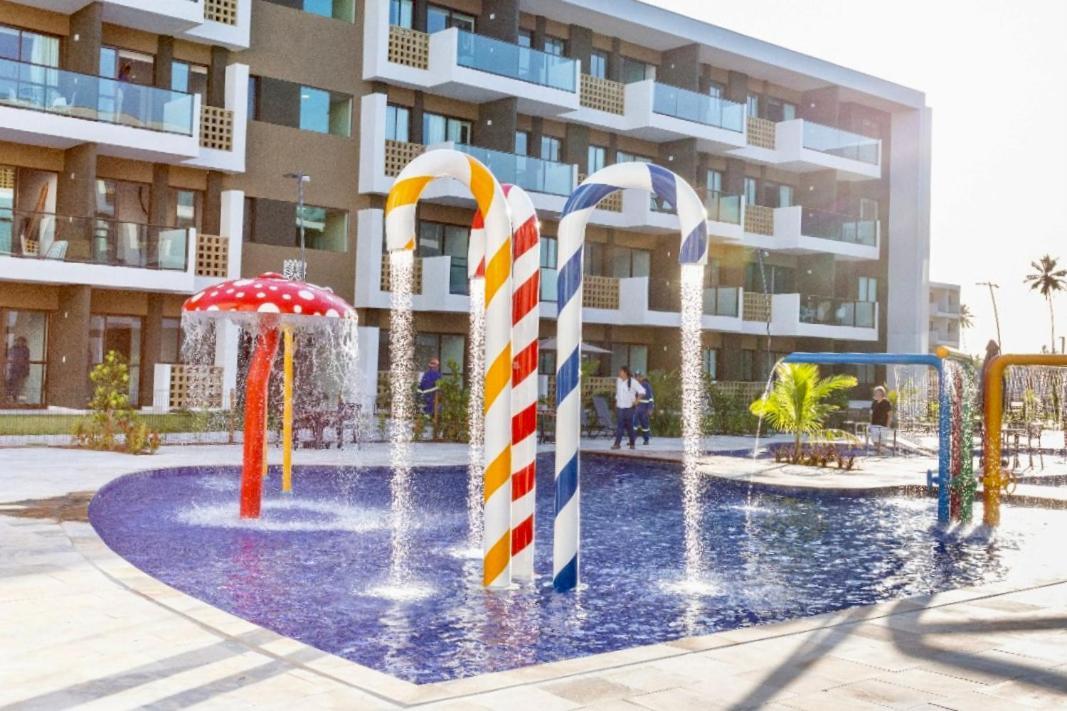 Flat Luxuoso Com Vista A Piscina-muro Alto,
